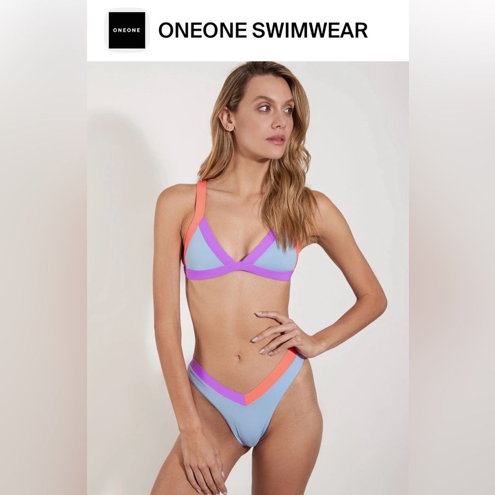 NWT OneOne Swimwear bikini top - Kameron top Kaila and scrunchy